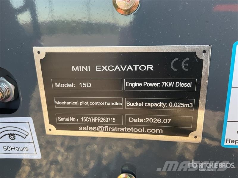 Vicsec 15D Mini Excavator (Unused) Miniescavadeiras < 7t (Mini escavadeiras)