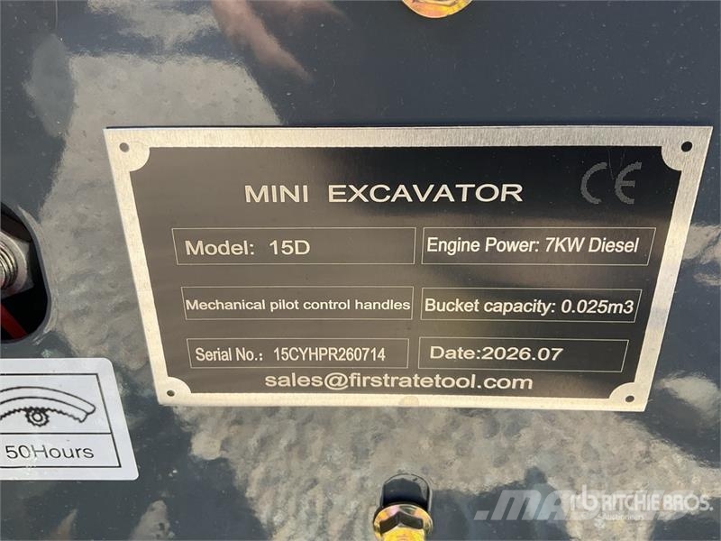 Vicsec 15D Mini Excavator (Unused) Miniescavadeiras < 7t (Mini escavadeiras)