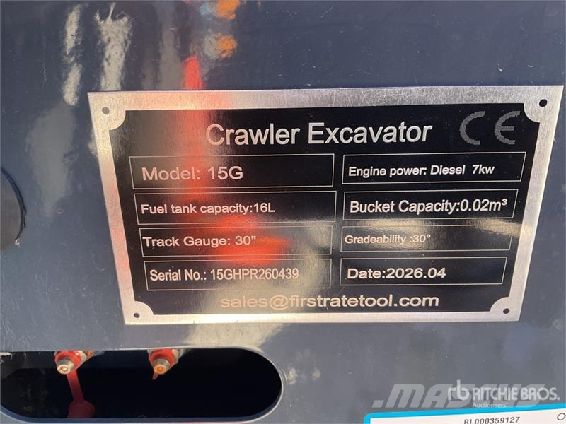 Vicsec 15G Mini Excavator (Unused) Εκσκαφάκι (διαβολάκι) < 7t