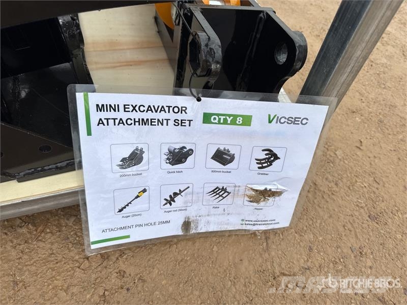 Vicsec VCA-8 Qty Of Attachments Fit to Mini Excavator (Un Άλλα εξαρτήματα