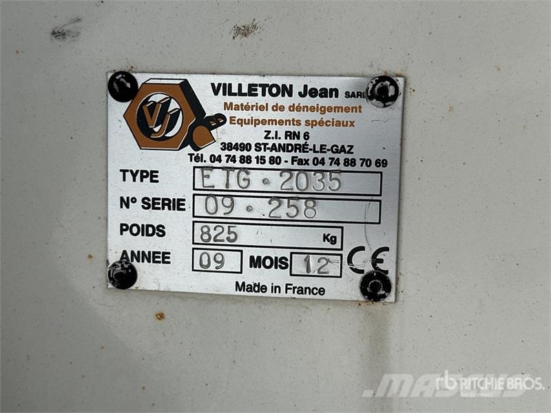 Villeton Jean ETG2035 Lame De Deneigement Front Sh Stavebníctvo - ostatné