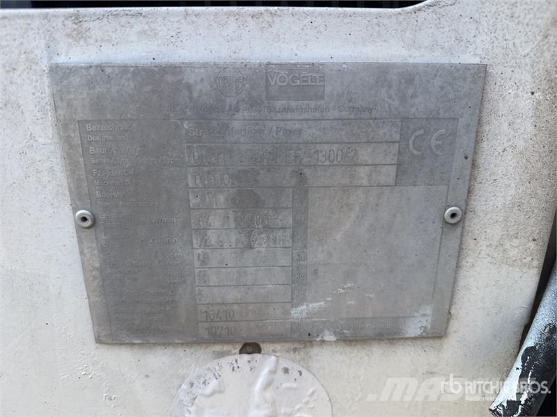 Vögele Super 1300-2 Asfaltni finišerji