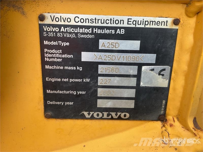 Volvo A25D Zglobni demperji