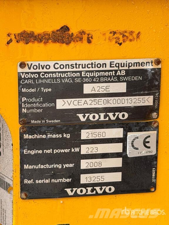 Volvo A25E Dumper - Knickgelenk