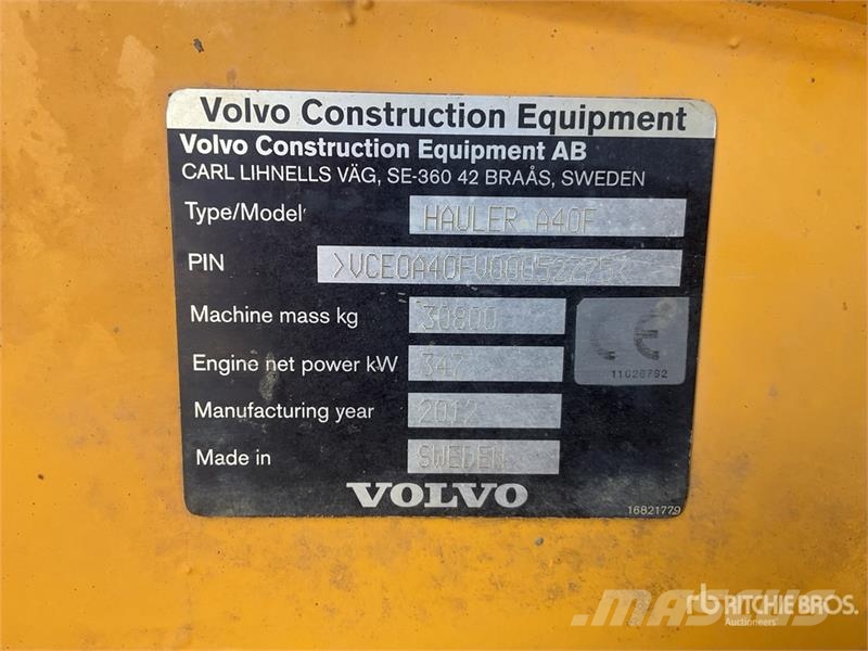 Volvo A40F Dumpperit