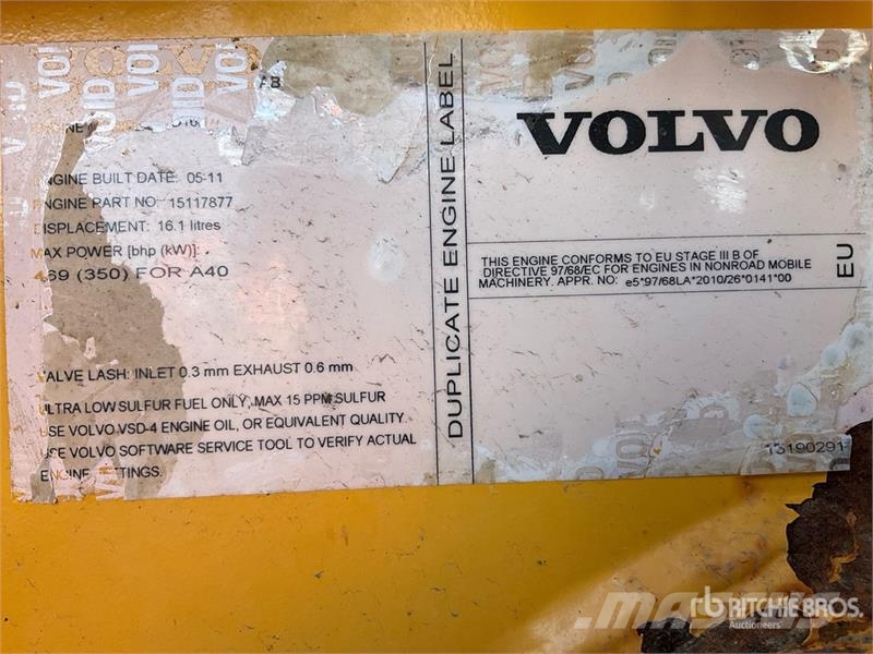 Volvo A40F Liigendraamiga pinnaseveokid