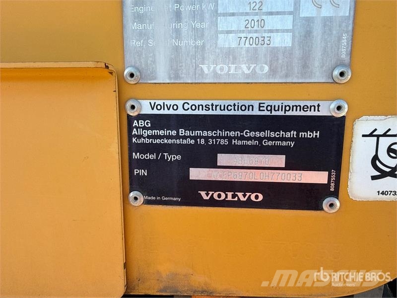 Volvo ABG 6870 Asphalt Paver Asfaldilaoturid