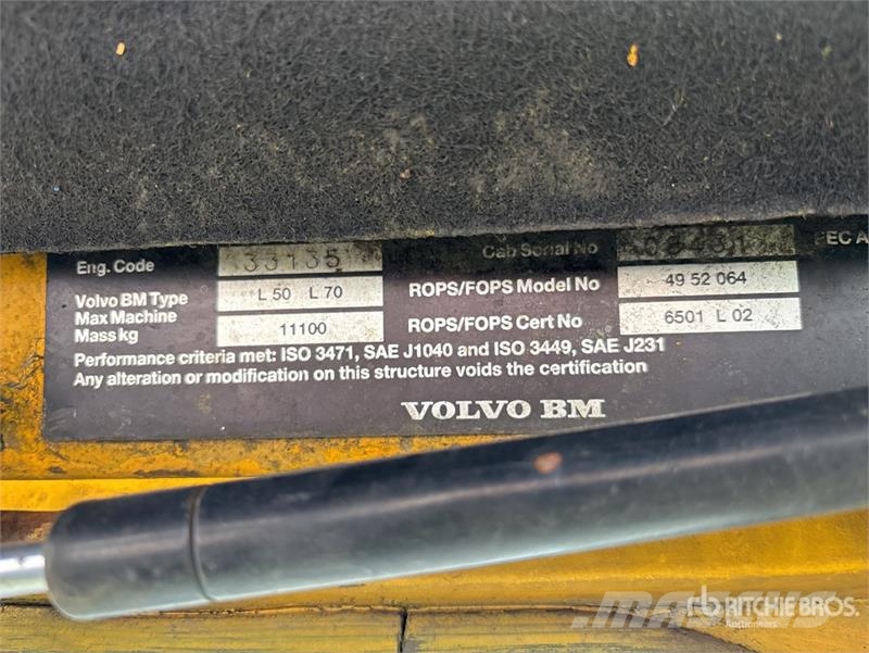 Volvo BM L70 Wheel Loader Gumikerekes homlokrakodók