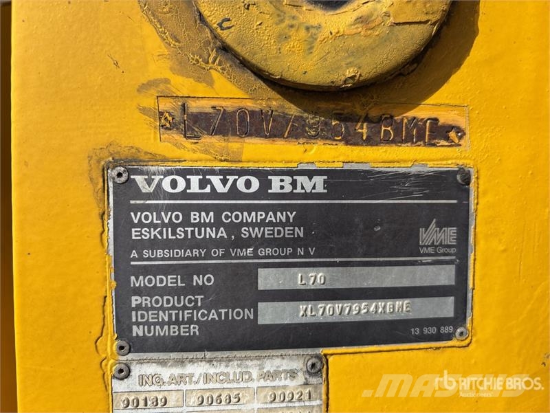 Volvo BM L70 Wheel Loader Gumikerekes homlokrakodók