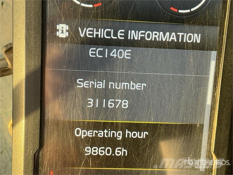 Volvo EC140EL Kāpurķēžu ekskavatori