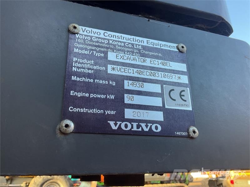 Volvo EC140EL Bageri gusjeničari