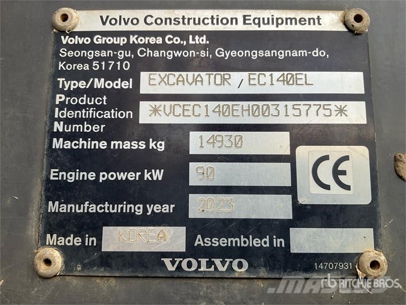 Volvo EC140EL Raupenbagger