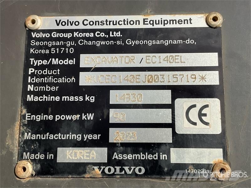 Volvo EC140EL Raupenbagger