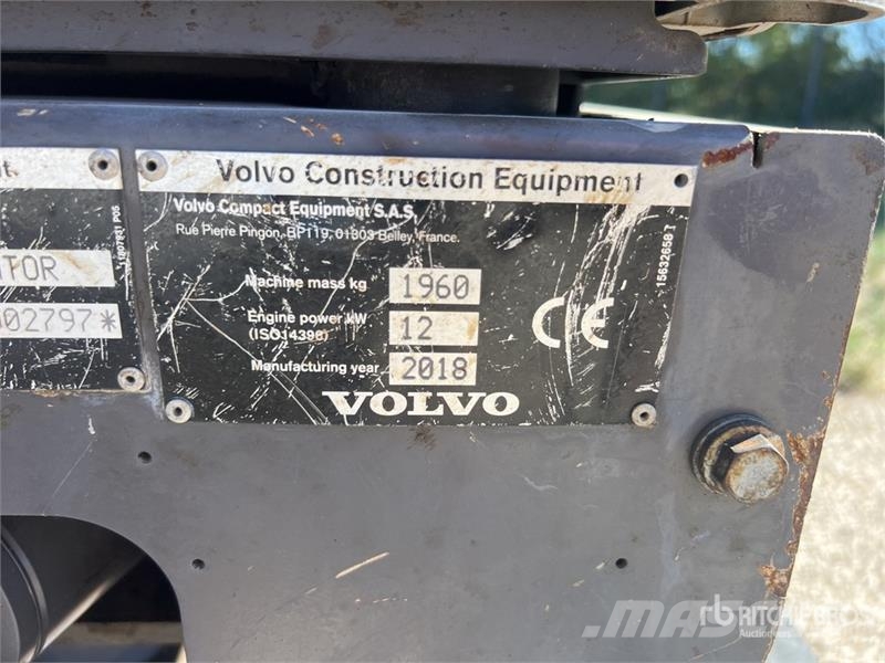 Volvo EC20D Mini-Pelle Mini Excavator حفارات صغيرة أقل من 7 طن (حفارات صغيرة)