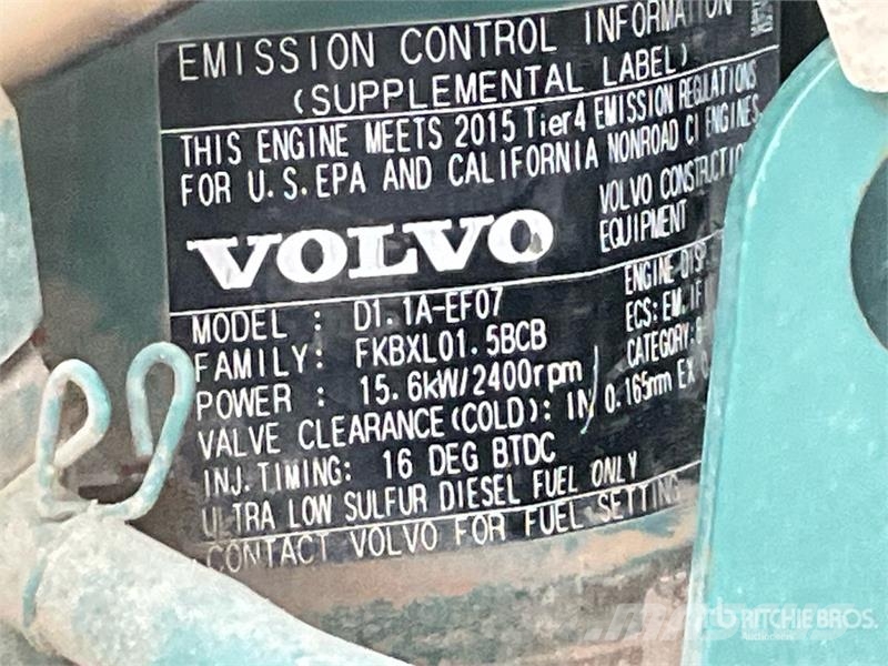 Volvo ECR25D Mini Excavator Mini bagri <7t