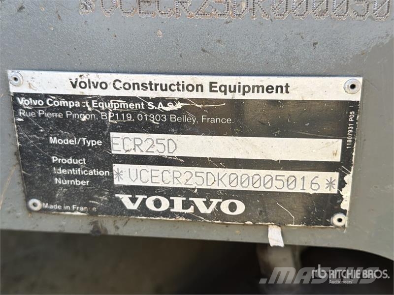 Volvo ECR25D Mini Excavator Mini pelle < 7t