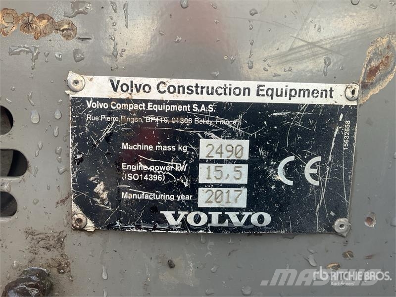 Volvo ECR25D Mini Excavator Mini bagri <7t