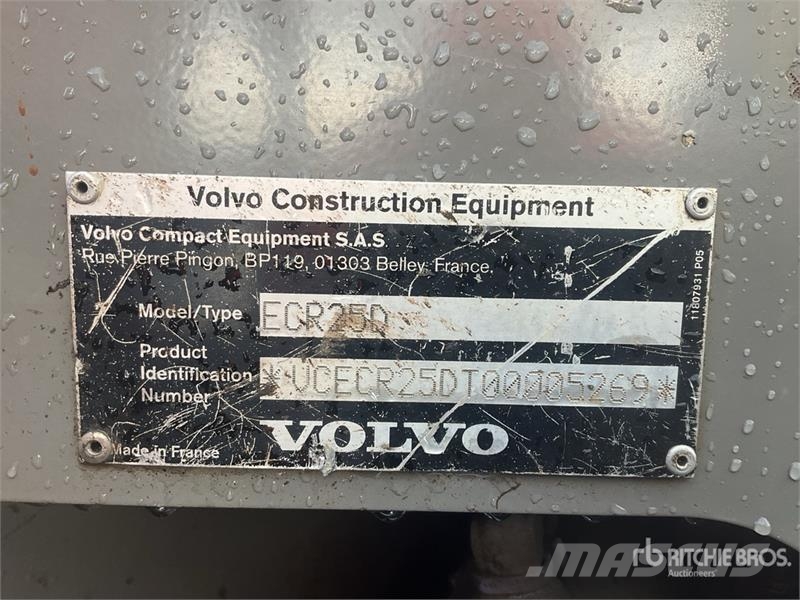 Volvo ECR25D Mini Excavator Mini bagri <7t