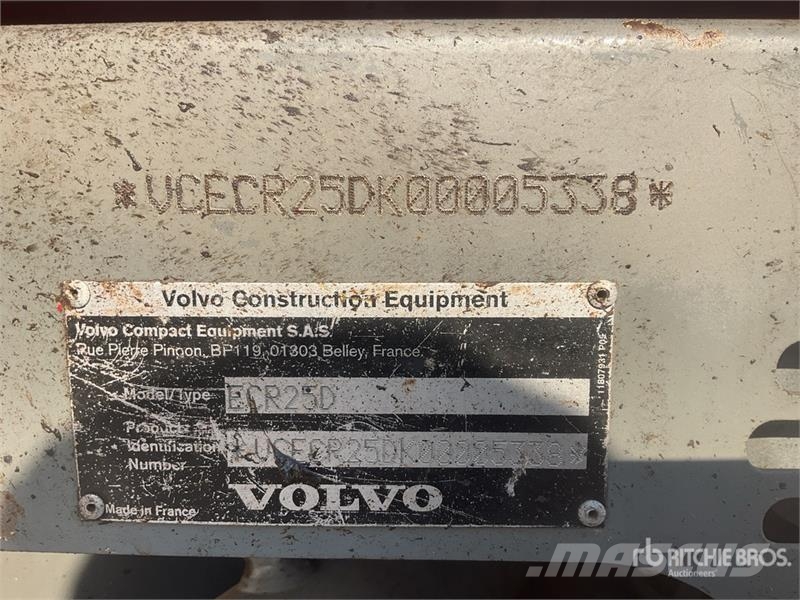 Volvo ECR25D Mini Excavator Mini excavatoare < 7t