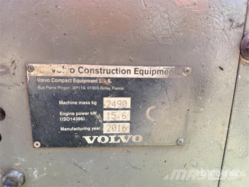 Volvo ECR25D Mini Excavator (Inoperable) Miniescavadeiras < 7t (Mini escavadeiras)