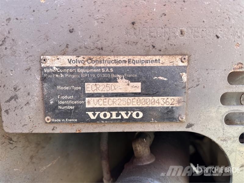 Volvo ECR25D Mini Excavator (Inoperable) Miniescavadeiras < 7t (Mini escavadeiras)