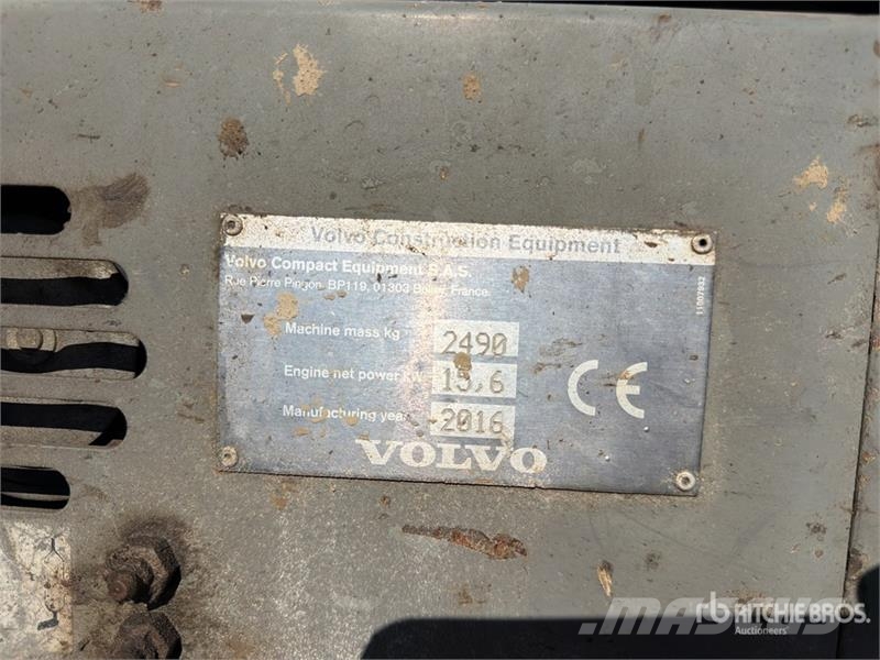 Volvo ECR25D Mini Pelle Mini Excavator Mini pelle < 7t