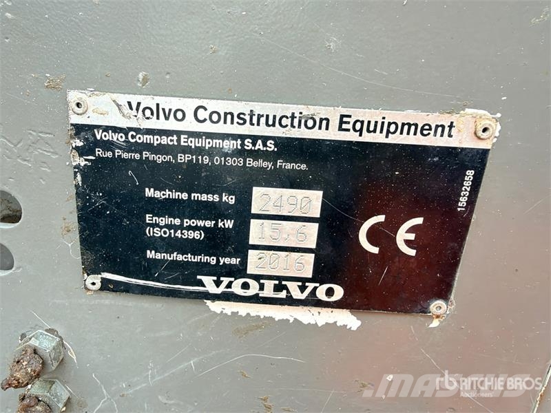 Volvo ECR25D Mini Pelle Mini Excavator Mini pelle < 7t