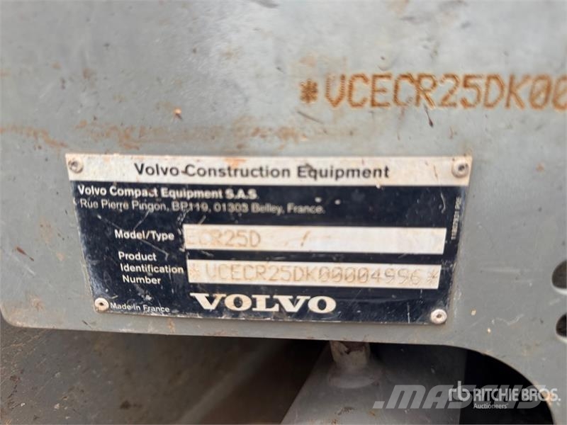 Volvo ECR25D Mini Pelle Mini Excavator Mini pelle < 7t