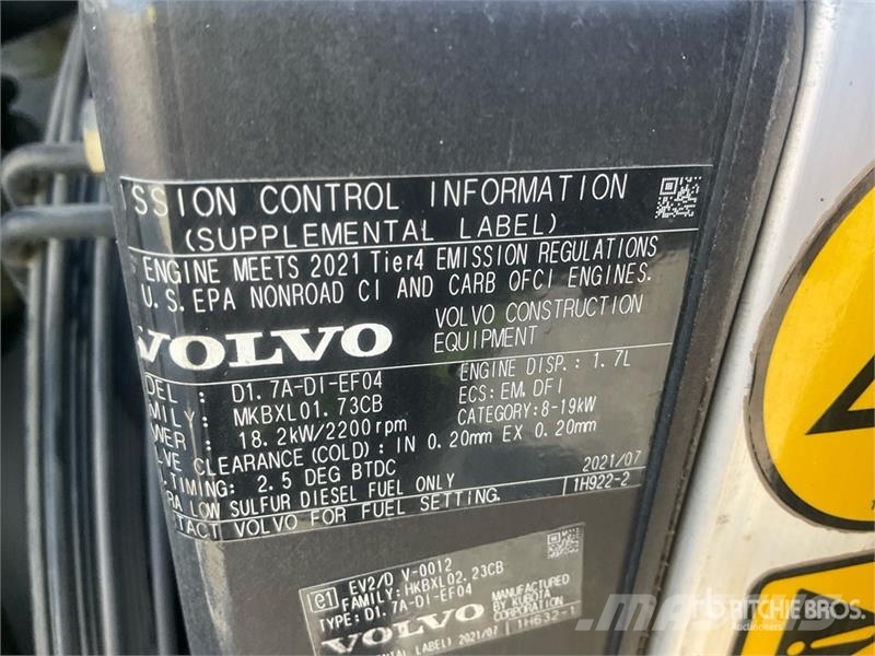 Volvo ECR35D Minibagger < 7t