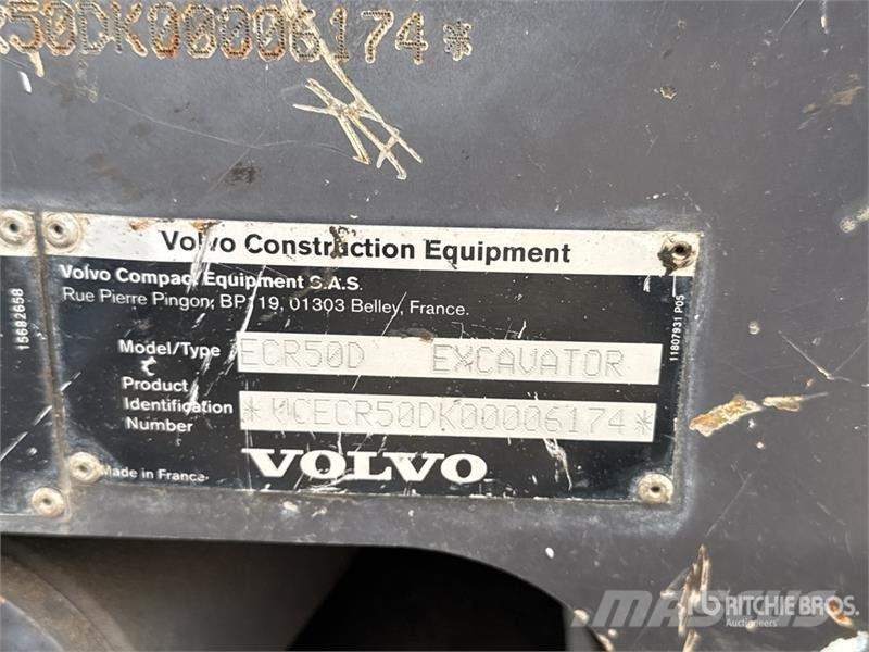 Volvo ECR50D FAP Mini-Pelle Mini Excavator Mini pelle < 7t