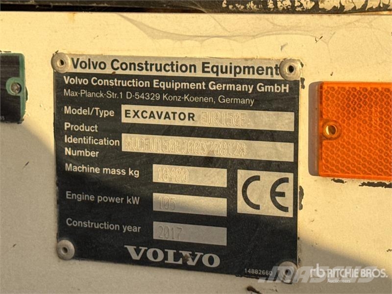 Volvo EWR150E Pelle Sur Pneus Wheel Excavator (Inoperabl Bagri na kolesih