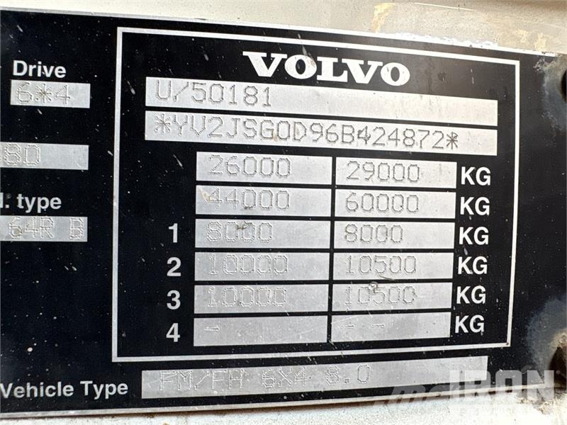 Volvo FM400 6x4 6x4 T/A Dump Truck 傾卸式卡車