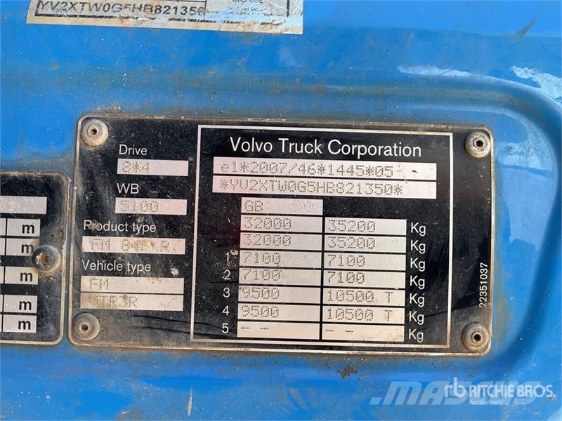Volvo FMX 420 8x4 Twin-Steer Sleeper Quad/A Dump Truck 傾卸式卡車