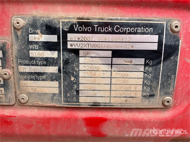 Volvo FMX 500 8x4 Twin-Steer Extended Cab Quad/A Dump Tr Sora- ja kippiautot