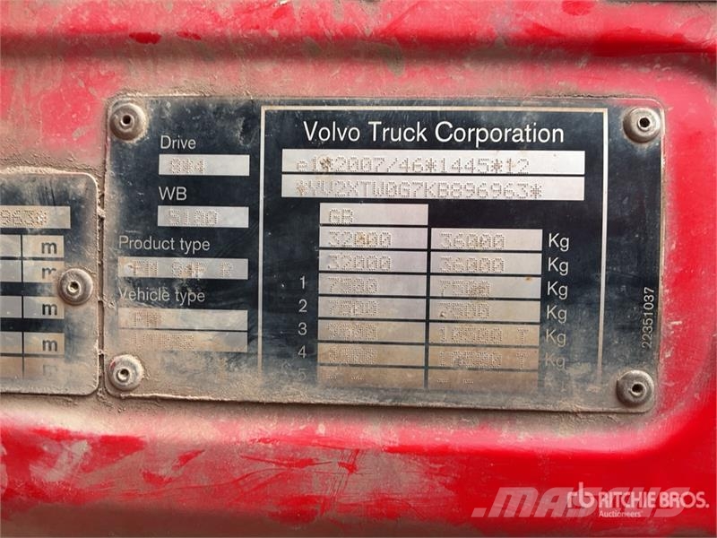 Volvo FMX 500 8x4 Twin-Steer Extended Cab Quad/A Dump Tr Sora- ja kippiautot