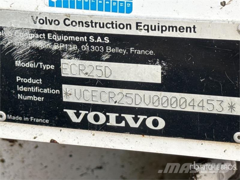 Volvo GCR25D Mini-Pelle Mini Excavator Mini rýpadlá < 7t