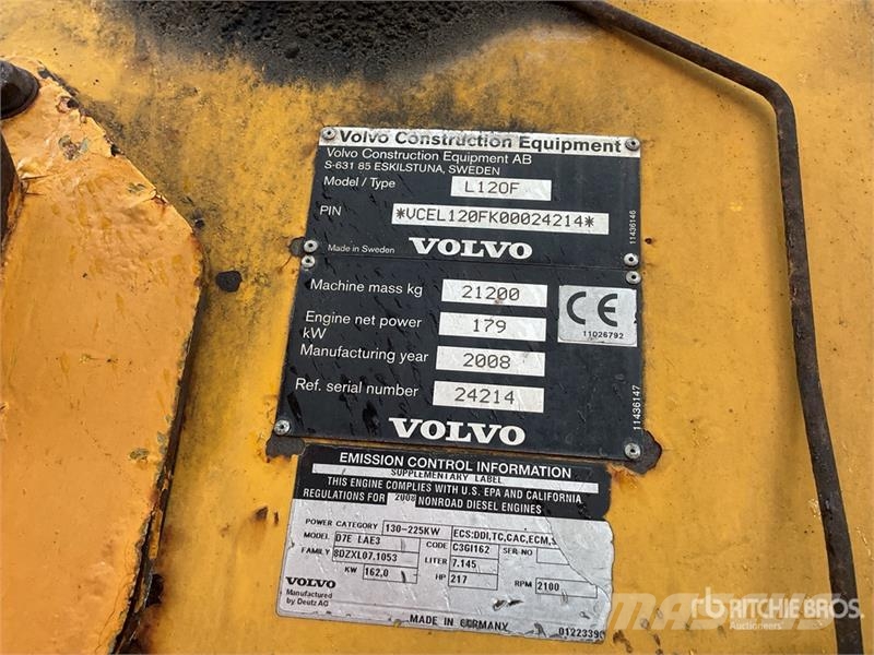 Volvo L120F Wheel Loader Radlader