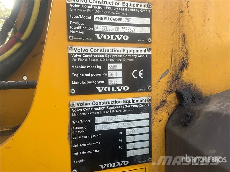 Volvo L25F Wheel Loader Kolesni nakladalci