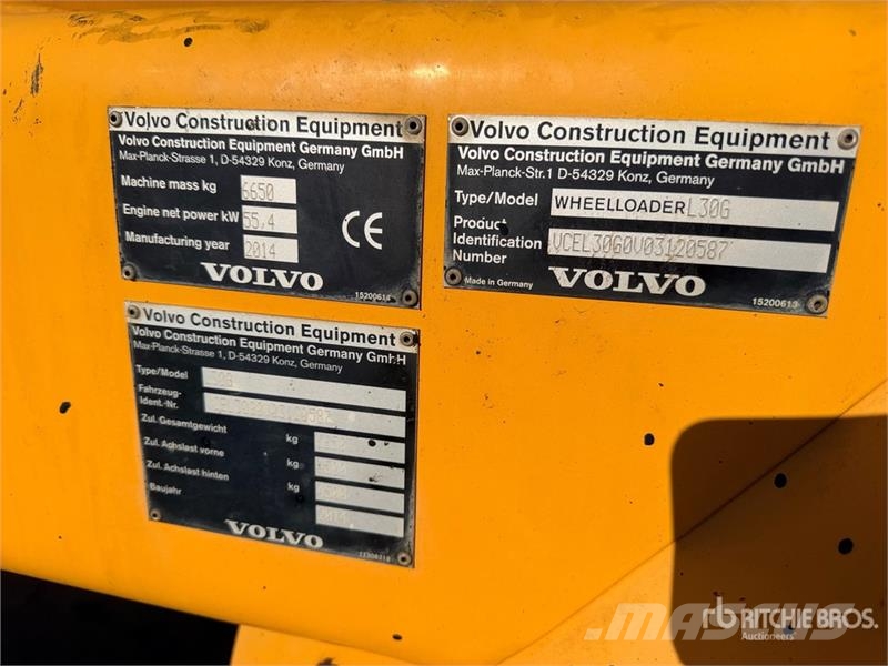 Volvo L30G Chargeuse Wheel Loader Gumikerekes homlokrakodók