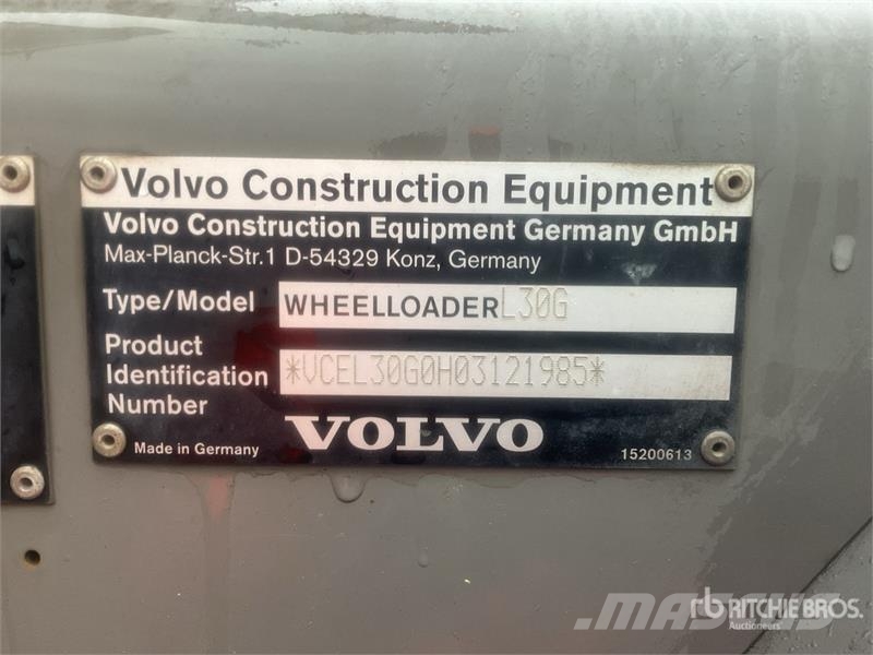Volvo L30G Wheel Loader Фронтальные погрузчики