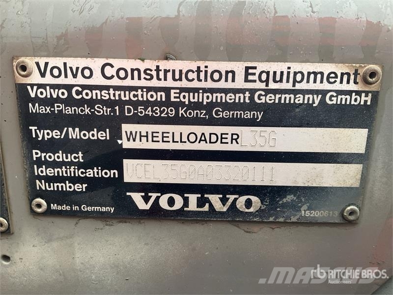 Volvo L35G Wheel Loader Фронтальные погрузчики