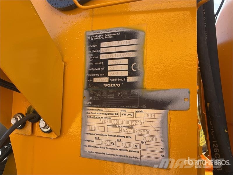 Volvo L90H Wheel Loader Cargadoras sobre ruedas