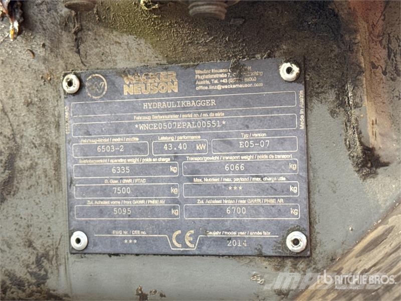 Wacker Neuson 6503-2 Pelle Sur Pneus Wheel Excavator Ratasekskavaatorid