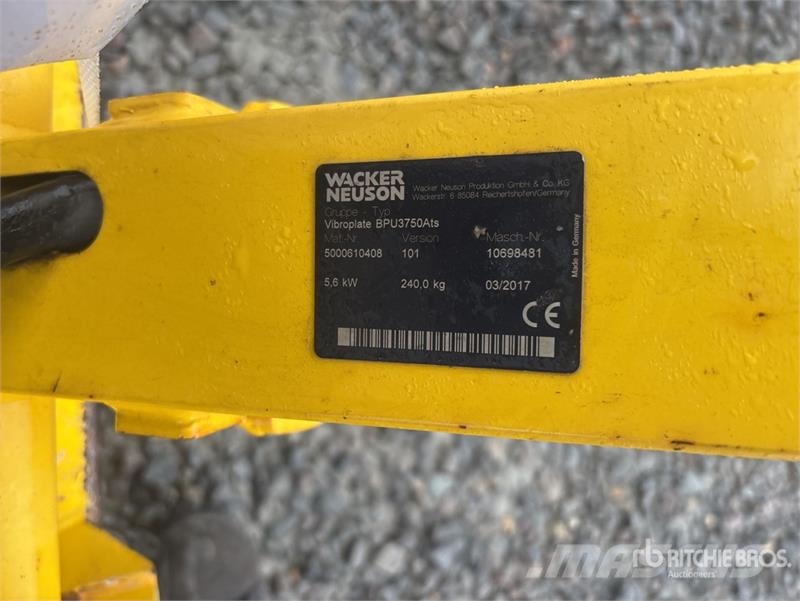 Wacker Neuson BPU3750A Vibratory Plate Compactor Vibrátorok