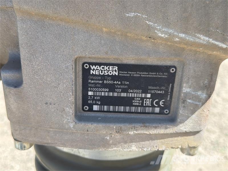 Wacker Neuson BS50-4As Pilonneuse Jumping Jack Tamper Vibro nabijači