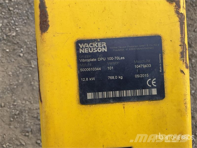 Wacker Neuson DPU100-70 Trench Compactor Kompaktorji tal