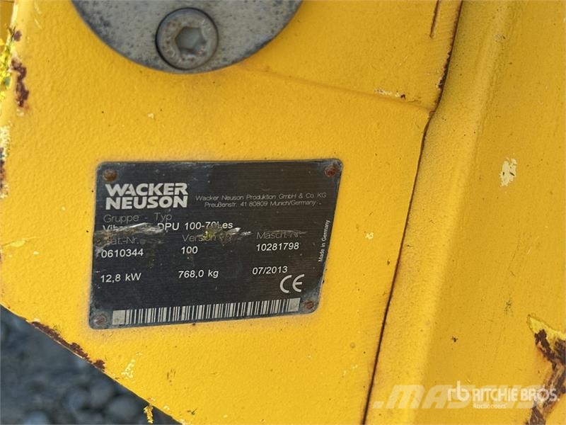 Wacker Neuson DPU100-70 Reversible Vibratory Plate Compactor Vibro plošče