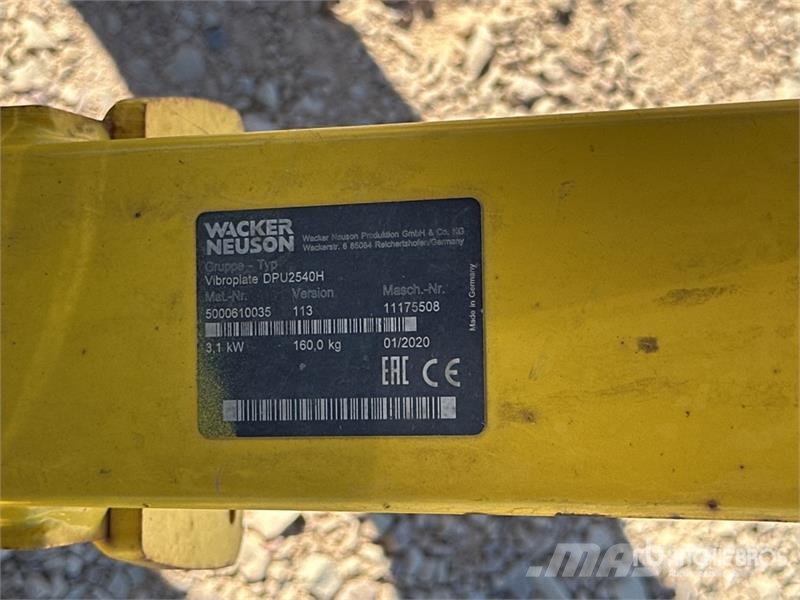 Wacker Neuson DPU2540H Plaque Vibrante Vibratory Plate Compactor Vibradores