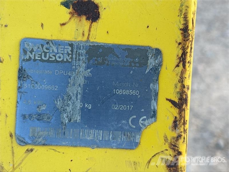 Wacker Neuson DPU4045Yeh Plaque Vibrante Vibratory Plate Compact Vibro ploče
