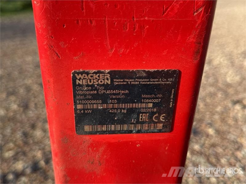 Wacker Neuson DPU5545Hech Plaque Vibrante Vibratory Plate Compac Vibradores